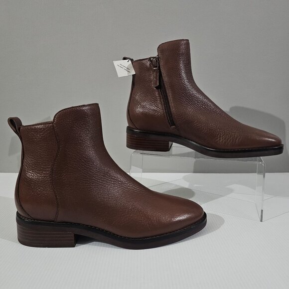 Cole Haan River Chelsea Ankle Bootie Sequoia Brown Leather Boot Size 9 - Picture 3 of 14